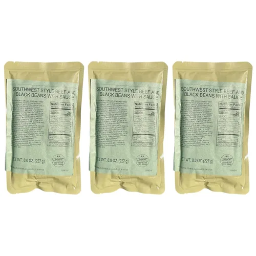 Vista 7 de MRE (comida lista para comer) Entree de una sola porción Comidas de emergencia Alimentos de supervivencia Dátiles frescos Larga vida útil