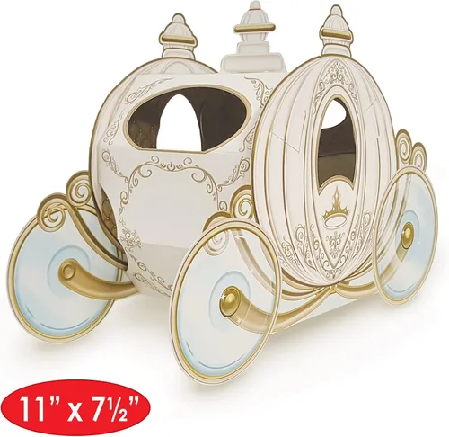 Vista 2 de Beistle Centros de mesa de carro 3D, 11 x 7.5 pulgadas, juego de 3 decoraciones de mesa de princesa, suministros para fiesta de cumpleaños