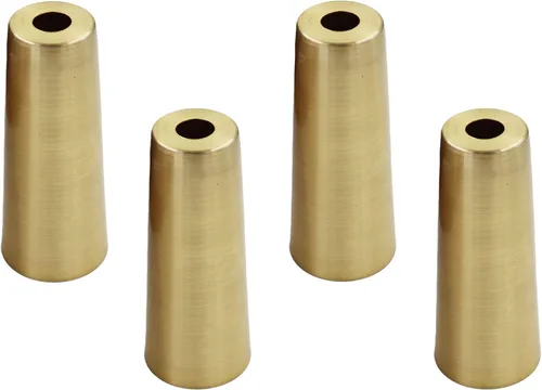 Vista 8 de 4 tapas de metal para patas de silla, fundas inferiores para patas de muebles, puntas de patas de silla, tapas protectoras redondas para piso