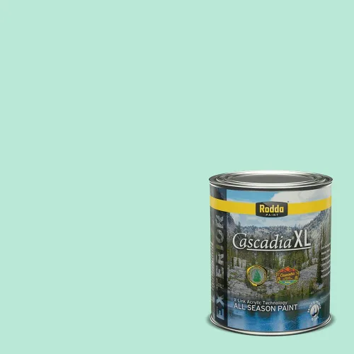 Vista 133 de Rodda Paint CASCADIA XL - Pintura e imprimación satinada para exteriores en uno, cuarto de galón, azul Madonna