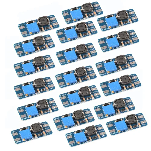 Vista 7 de Dorhea MT3608 - Convertidor de potencia elevador DC-DC - Módulo de 2 A, placa reguladora de voltaje ajustable - Voltaje de salida de 2-24 V a 5 V-28