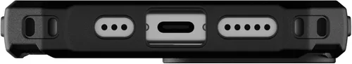 Vista 9 de URBAN ARMOR GEAR UAG - Funda compatible con iPhone 15 de 6.1 pulgadas, Pathfinder transparente ceniza/negro, imán integrado compatible con carga
