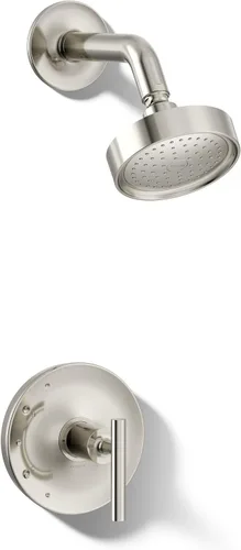 Vista 15 de KOHLER TS14422-4-BN Purist(R) Rite-Temp(R) - Moldura de válvula de ducha con mango de palanca y cabezal de ducha de 2.5 gpm, acabado de níquel