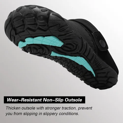 Vista 5 de Besroad Sandalias de senderismo al aire libre, zapatos deportivos de agua, zapatillas de moda, pantuflas clásicas para mujeres y hombres