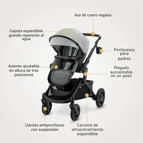 Vista 7 de Graco® - Sistema de transporte 3 en 1 Premier Modes™ Nest - Midtown