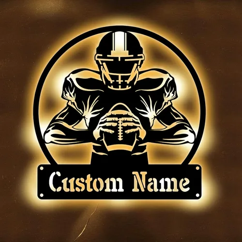 Vista 13 de Nombre Personalizado 7 Colores Lámpara de Béisbol Arte de Pared de Béisbol Personalizado Luz Nocturna Letrero de Nombre LED Regalo para Hombres