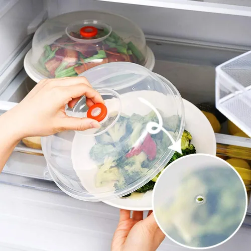 Vista 5 de KINGZHUO Cubierta para microondas de 9 pulgadas, placa protectora de alimentos sin BPA y protector de salpicaduras