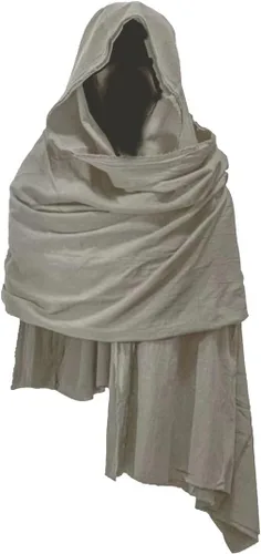 Vista 11 de Bufanda con capucha estilo pícaro, capa medieval, renacentista, para hombre, calentador de cuello con capucha, accesorios Cyberpunk