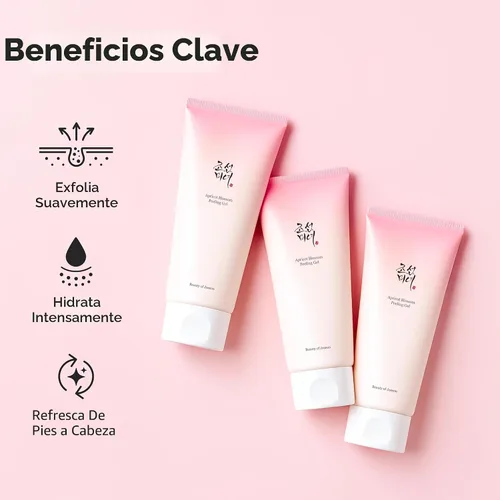 Vista 4 de Beauty of Joseon Gel Exfoliante Suave de Pétalos de Albaricoque para Cara y Cuerpo Elimina las Células Muertas de la Piel para Todos los Tipos