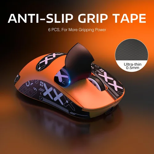 Vista 3 de ATTACK SHARK X3 - Mouse inalámbrico ligero para juegos con tri-modo 2.4G/USB-C con cable/Bluetooth, 26K DPI, sensor óptico PAW3395, interruptor