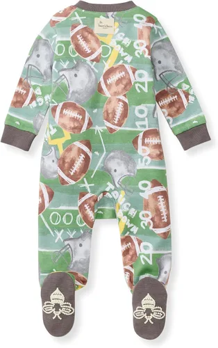 Vista 273 de Burt's Bees Baby - Pijama de una pieza para bebé, mameluco para dormir y jugar, algodón 100% orgánico, cremallera frontal