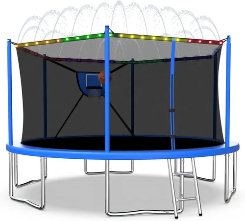 Vista 10 de Tranpoline para exteriores de 1500 libras para niños y adultos
