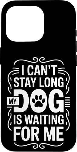 Vista 20 de I Cant Stay Long My Dog is Waiting for Me Pet Parent Case for iPhone 16