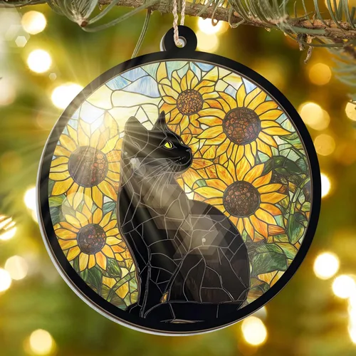 Vista 15 de FLAGWIX Regalos de águila calva de Navidad para hombres y mujeres - Adornos acrílicos planos 2D (no 3D) 2025 para decoraciones - Adorno de águila