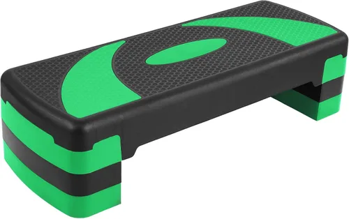 Vista 12 de BalanceFrom Aerobic Step Platform Trainer with Adjustable 3-Level Risers, 400 Pound Weight Capacity – Non-Slip Exercise Stepper for Cardio