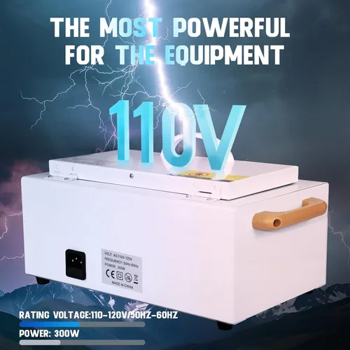 Vista 3 de Caja de Limpieza de Herramientas de Metal de Alta Temperatura, 110V 300W 1.5L con Temporizador, Equipo de Manicura Pedicura SPA Salón Barbería