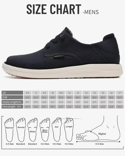 Vista 6 de PROMOLA Zapatos anchos para hombre Zapatos sin cordones Zapatos mocasines para hombre Zapatos de senderismo para hombre