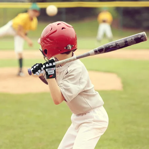 Vista 6 de Guantes de bateo de béisbol y sóftbol para niños con ajuste de super agarre