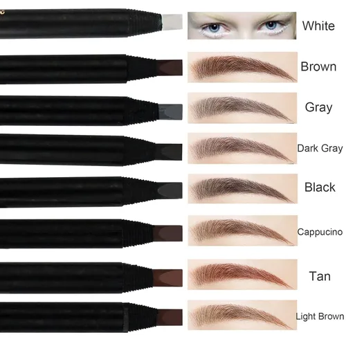 Vista 4 de Guapa Microblading - Lápiz de cejas impermeable con cordón para marcar, rellenar y contornar, maquillaje de tatuaje y maquillaje permanente