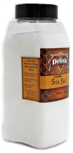 Vista 3 de Sal marina gruesa de grado alimenticio a granel de Its Delish, (1 lb)