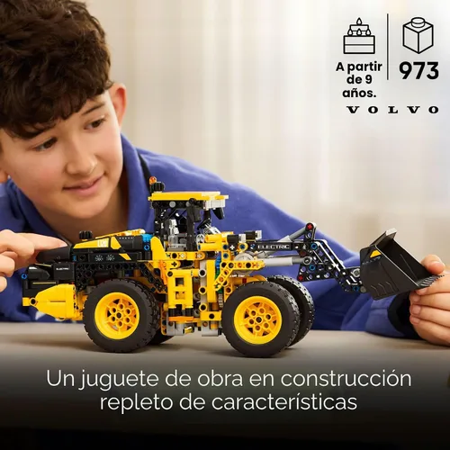 Vista 2 de LEGO Technic Volvo L120 - Cargadora de Ruedas Eléctrica Juguete de Construcción - Set de Construcción de Juego de Simulación - Gran Regalo