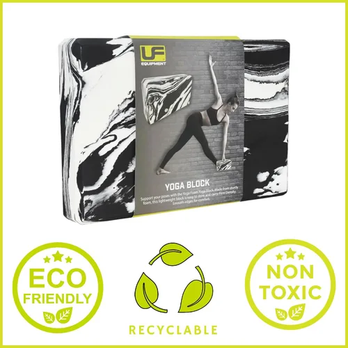 Vista 6 de ND Sports Reydon Yoga Block 30 X 20 X 5 Cm Espuma Negro/Blanco