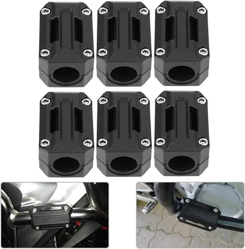 Vista 7 de Protectores de barra de choque, 3 pares universales de parachoques de motocicleta, protector de motor, decoración de bloques de parachoques de 22
