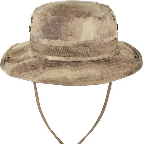 Vista 7 de FRTKK Sombrero militar Boonie táctico ajustable Boonie sombreros para hombres mujeres caza pesca al aire libre safari sol