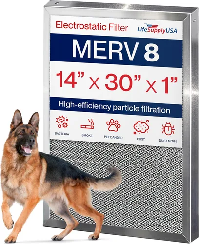 Vista 23 de Filtro de aire electrostático 10x20x1, MERV 8, lavable, reutilizable para estufa/aire acondicionado/HVAC, ahorro de energía, fácil de limpiar