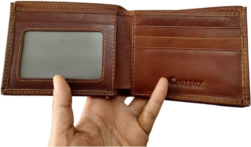 Vista 17 de Hombres Cool Eagle Wolf Caballo Totem Cuero Vaca Vertical Cartera Cremallera Multi-tarjeta Titular, Tótem de caballo, Minimalista