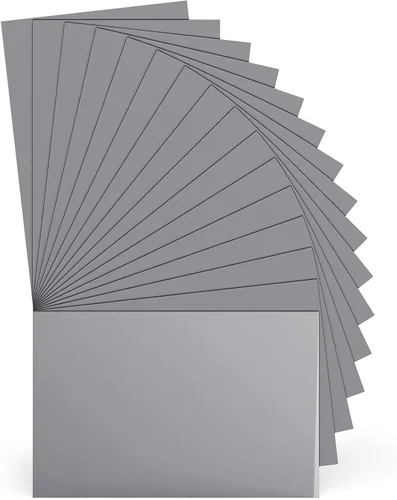 Vista 17 de Paquete de 16 láminas de vinilo HTV blanco HTV de 12 x 10 pulgadas, vinilo blanco para planchar a máquina de prensa de calor, vinilo blanco