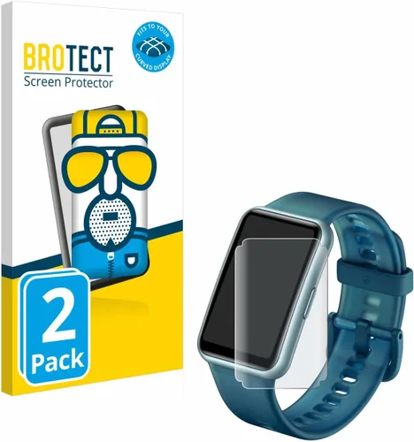 Vista 2 de brotect Protector de pantalla curvado 3D mate compatible con Huawei Watch Fit Special Edition (paquete de 2) - Cobertura de pantalla completa