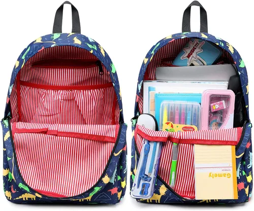 Vista 3 de CAMTOP - Conjunto de mochila y lonchera con estampados divertidos para niños de preescolar y primaria), Y0058-2