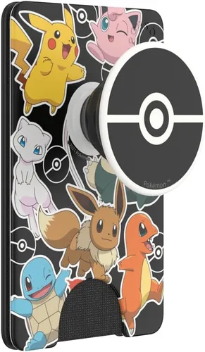 Vista 5 de PopSockets Cartera para teléfono con soporte expandible, tarjetero para teléfono, Pokemon - Pokemon Party