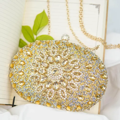 Vista 5 de Ofuleo Women's Handbag Evening Bag Clutch Purse for Wedding Party Prom Weekend Cocktail Homecoming GIfts for Women