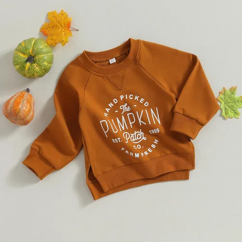 Vista 3 de DuAnyozu Ropa de bebé de Halloween, sudadera de calabaza, suéter de manga larga, suéter de manga larga, trajes de otoño