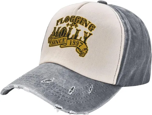 Vista 3 de Mans - Gorra de béisbol para mujer, estilo vintage, lavada, desgastada, para festival de música