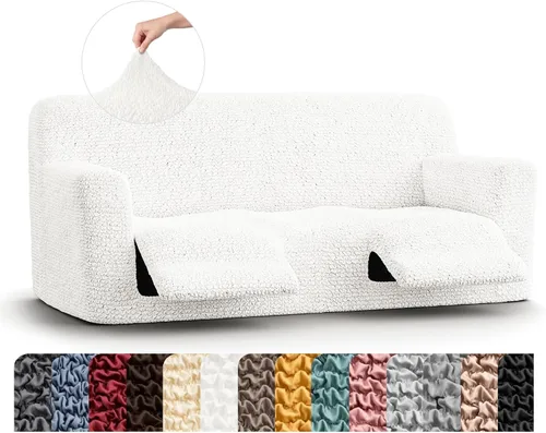 Vista 41 de PAULATO BY GA.I.CO. Funda para sillón reclinable, funda de ajuste suave, protector elástico de muebles reclinables de 1 pieza, tela hipoalergénica
