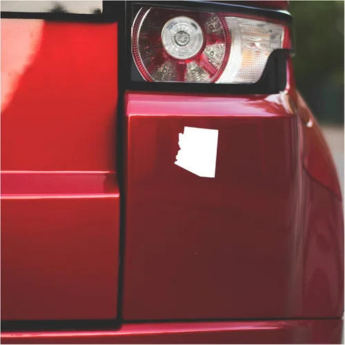 Vista 72 de Silueta del estado de Underground Printing - Calcomanía de vinilo de orgullo del estado de EE.UU. Maryland Blanco