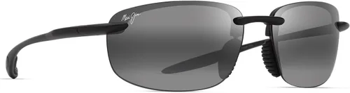 Vista 2 de Maui Jim Gafas de sol unisex Hookipa Ultra Rectangular Negro mate/gris neutro polarizado