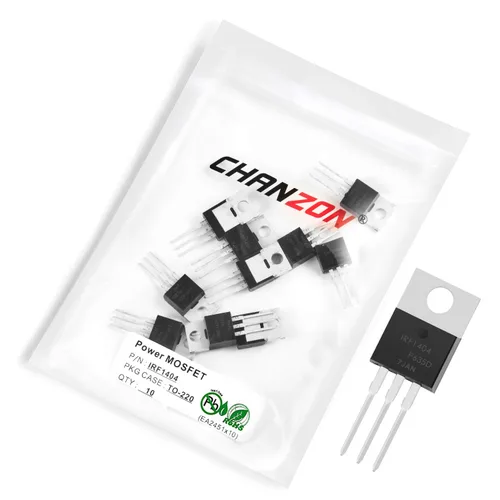 Vista 74 de Chanzon 2N60 TO-220AB NMOS MOS N-Channel Power MOSFET Transistor, alto voltaje y corriente nominal, (paquete de 10 unidades)