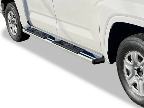 Vista 4 de APS Estribos cromados estilo OE Nerf compatibles con Toyota Tundra 2022-2024 CrewMax