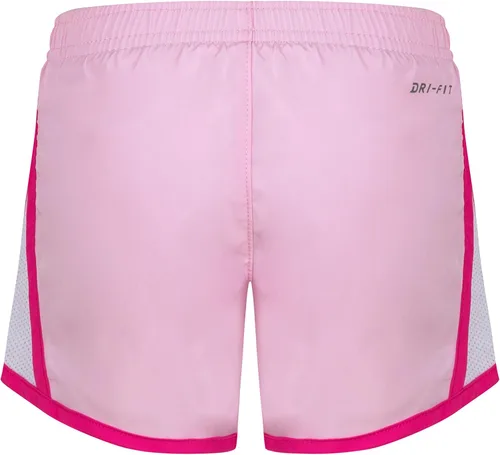Vista 2 de Nike Pantalones cortos para correr Dri FIT con estampado Tempo para niñas pequeñas