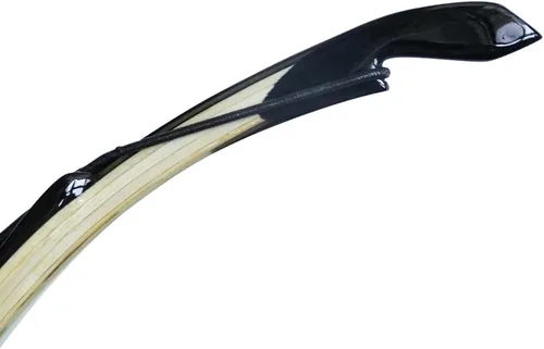 Vista 6 de AF Archery SiCai 3K WhiteIce Arco recurvo tradicional de 57 pulgadas de arco largo laminado arco largo para entusiastas del tiro con arco