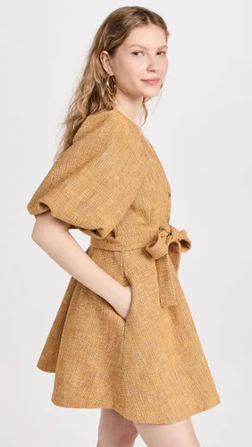 Vista 4 de Shoshanna Camero - Minivestido de tweed para mujer