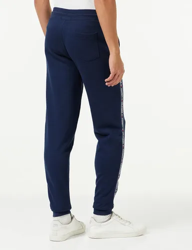 Vista 5 de Tommy Hilfiger Mens Logo Tape Trim Joggers Navy