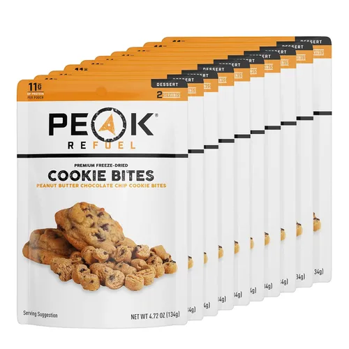 Vista 12 de Peak Refuel Fudge Brownie Bites, refrigerio liofilizado para camping, 1