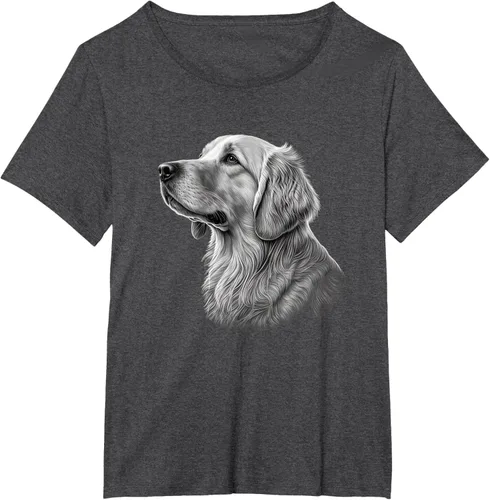 Vista 21 de Camiseta divertida Golden Retriever, Negro
