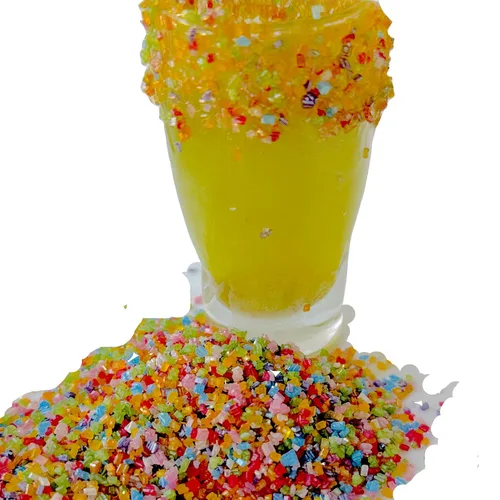 Vista 5 de Snowy River Pride Mix - Azúcar de cóctel – Azúcar vibrante arcoíris para margaritas, cócteles sin alcohol y hornear kosher, vegano, totalmente