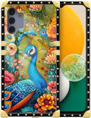 Vista 6 de Funda compatible con Samsung Galaxy A13 5G, 4 libélulas en la flor para mujeres y niñas, funda protectora de TPU suave a prueba de golpes